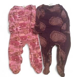 Kate Quinn Long Lap Neck Footies | Set of 2 | 3-6 months